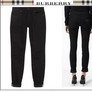 Burberry ss19 skinny mid-rise black jeans